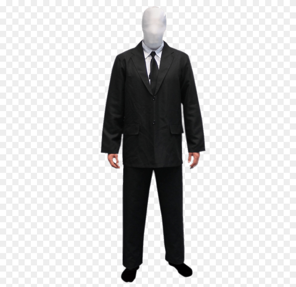 Slender Man Costume, Clothing, Coat, Formal Wear, Suit Free Transparent Png