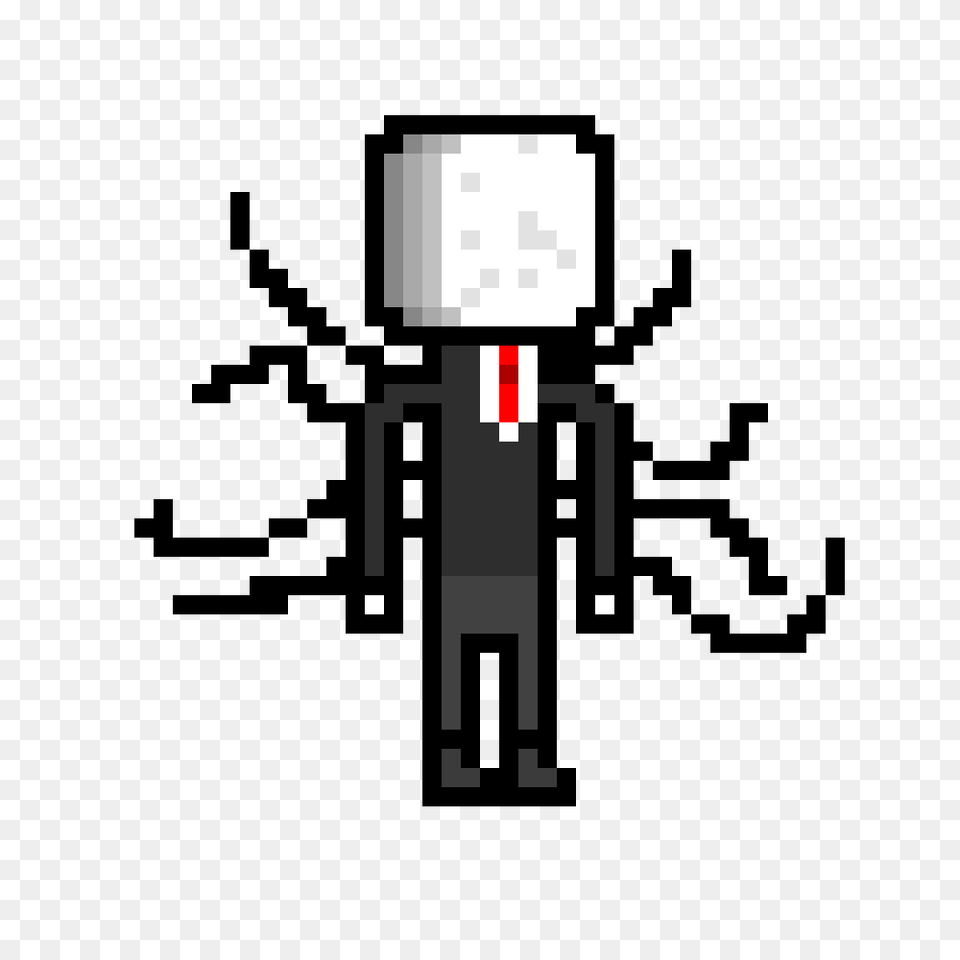 Slender Man Pixel Art I Didnt Use A Refference Thats, Cutlery Free Png Download