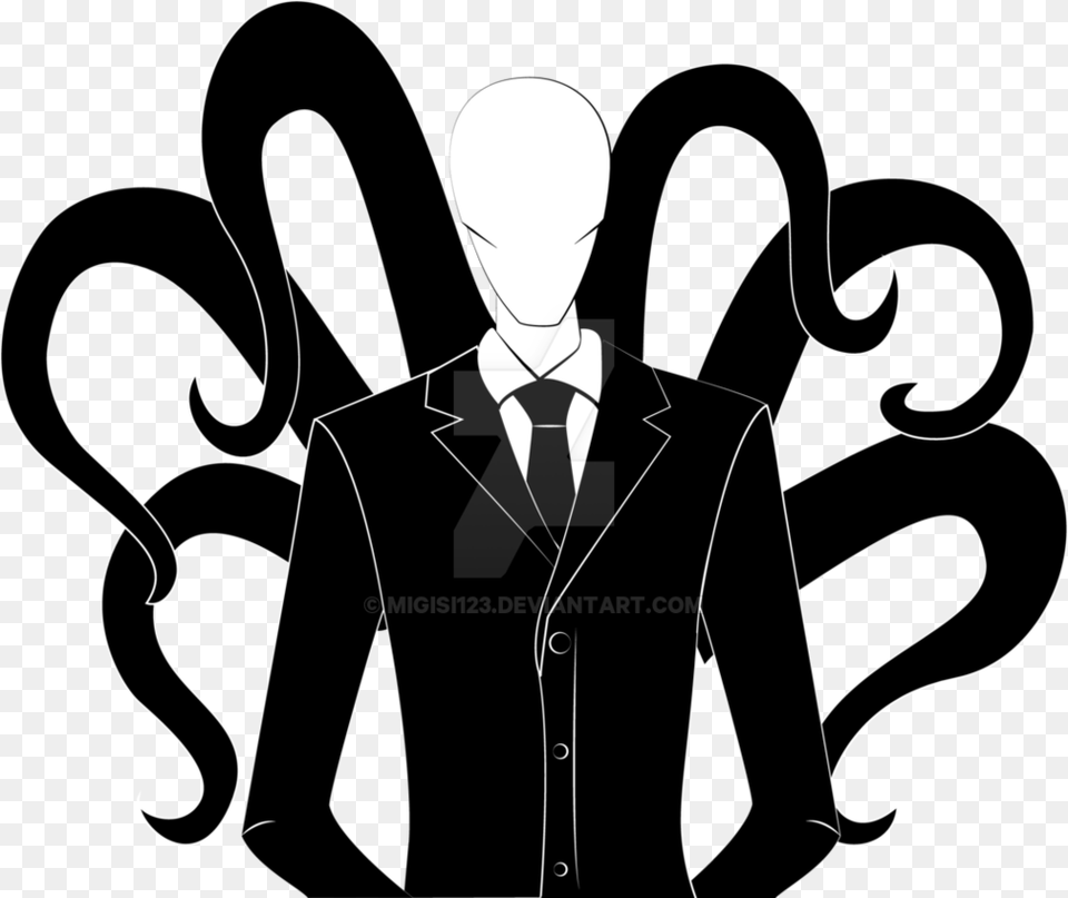 Slender Rising 2 Slenderman Slender Man Stabbing Slenderman, Suit, Clothing, Formal Wear, Accessories Free Png Download