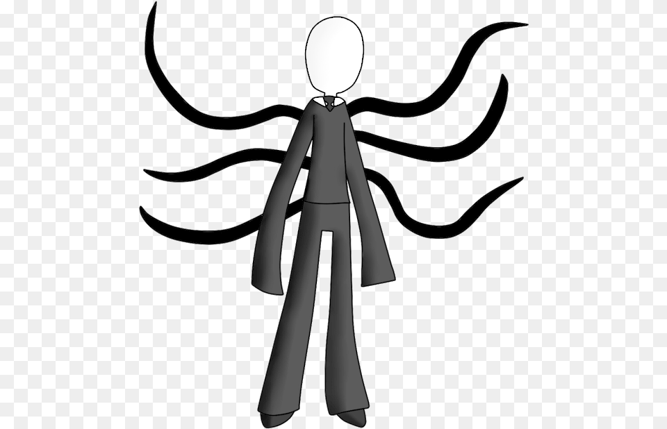 Slender Rising 2 Slenderman Slender Man Stabbing Slenderman Cartoon, Cutlery, Formal Wear, Lighting, Person Png Image