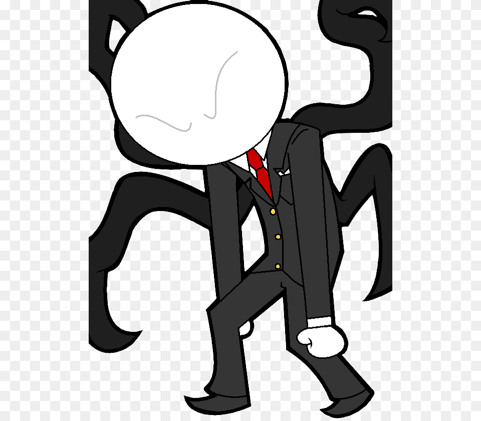 Slenderman Clipart Chibi Slenderman, Accessories, Suit, Formal Wear, Clothing Free Png