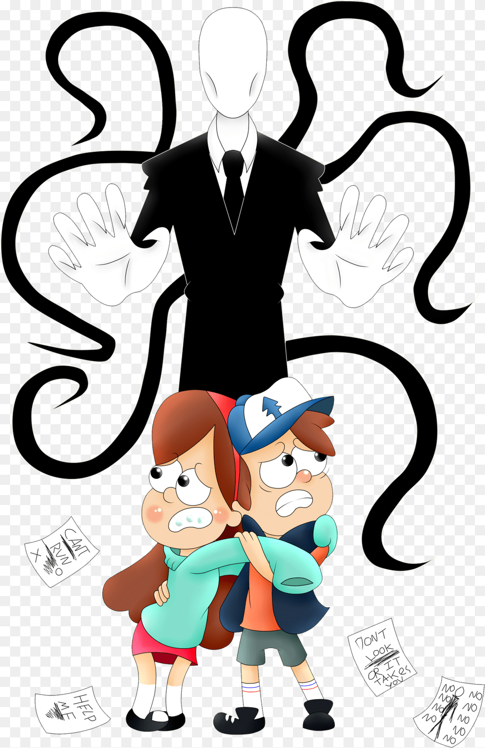 Slenderman Gravity Falls, Book, Comics, Publication, Baby Png