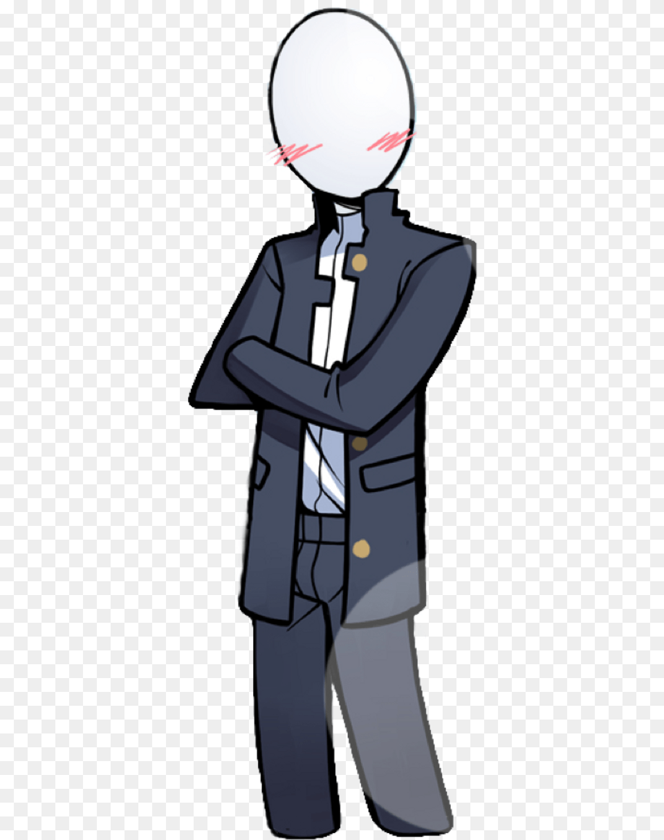 Slenderman Sticker Cartoon, Book, Comics, Publication, Clothing Png