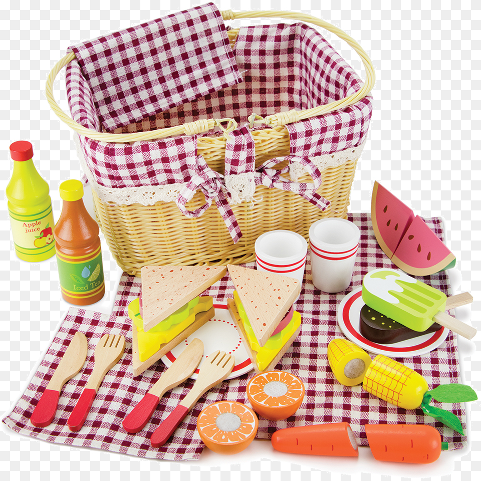 Slice Amp Share Picnic Basket Toy Picnic Basket, Fun, Leisure Activities, Cutlery, Spoon Png Image