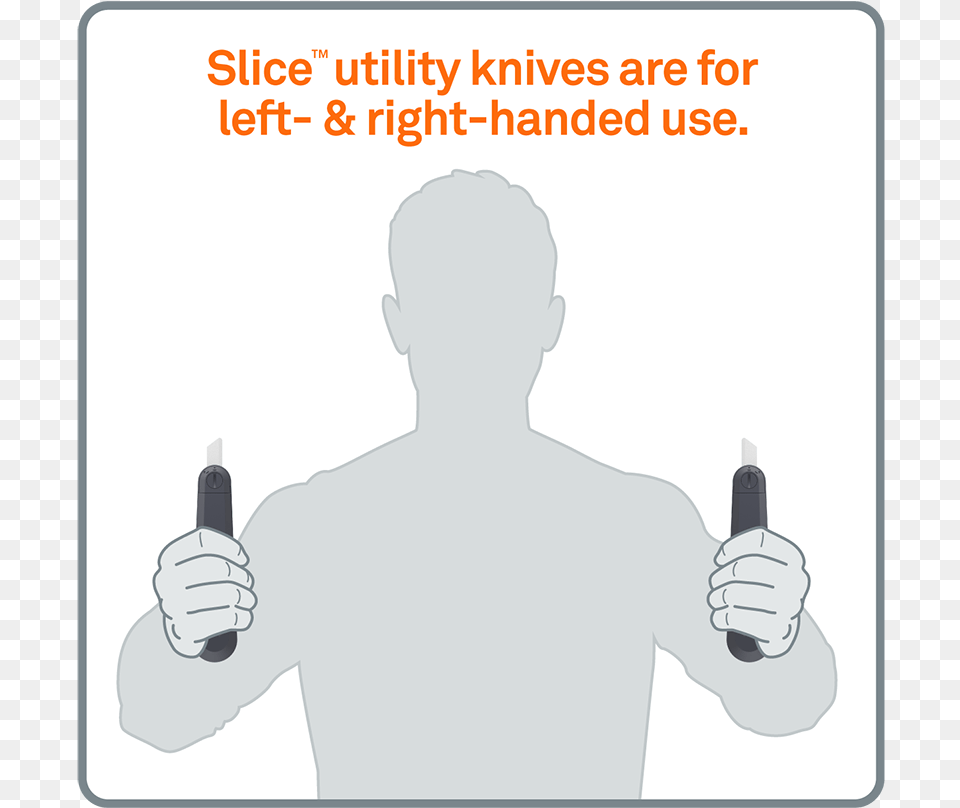 Slice Ceramic Safety Blade Utility Knife For Left And Illustration, Body Part, Finger, Hand, Person Png