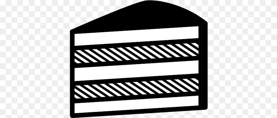 Slice Of Cake Black And White Kick American Football, Pattern, Crib, Furniture, Infant Bed Png Image