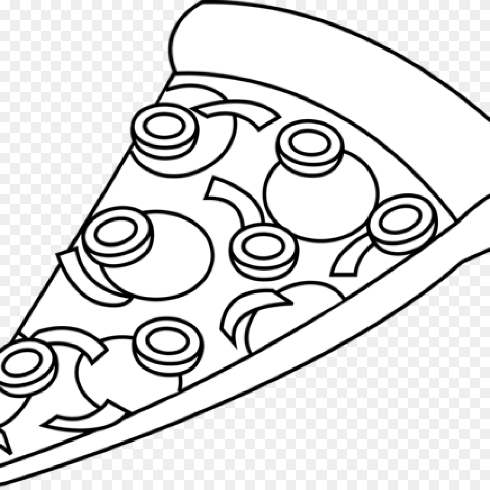 Slice Of Pizza Clipart Black And White, Clothing, Hat, Lighting, Dynamite Free Png