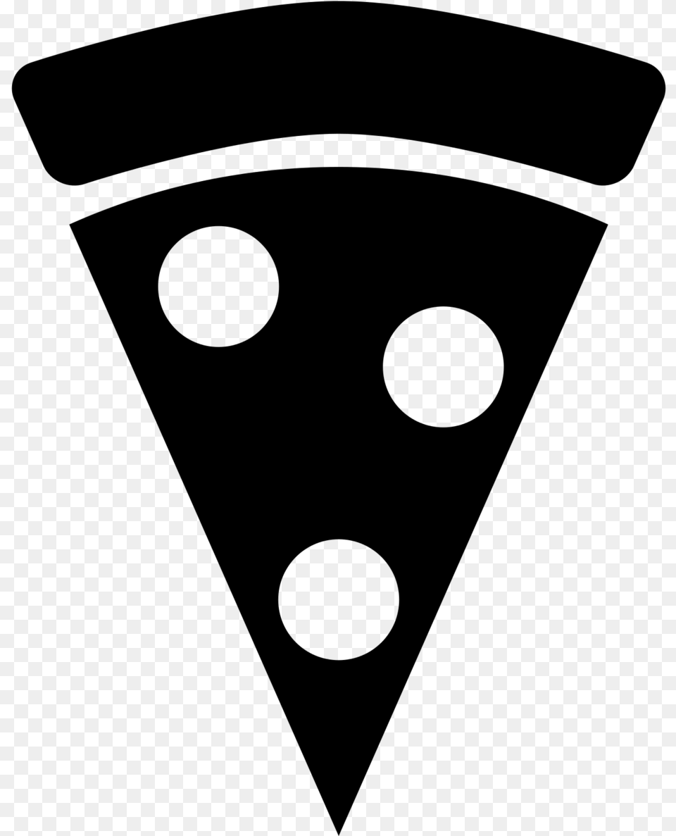 Slice Of Pizza Icon Clipart Pizza Slice Clipart Black And White, Gray Free Png Download