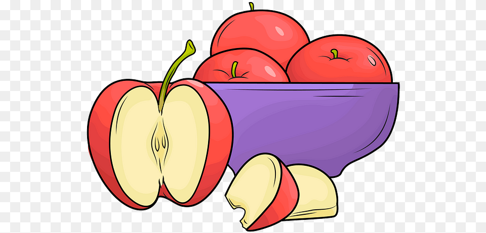 Slice Of Red Apple Clipart Download Creazilla Apples Clipart, Produce, Plant, Fruit, Food Free Png