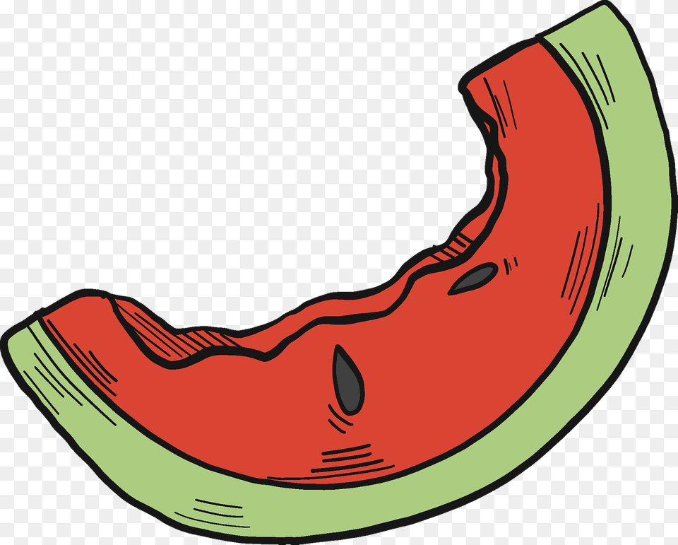 Slice Of Watermelon Clipart, Food, Fruit, Plant, Produce Png Image