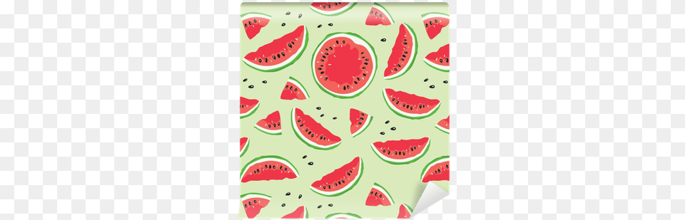 Slice Of Watermelon Seamless Vector Pattern With Watermelon, Food, Fruit, Plant, Produce Png Image