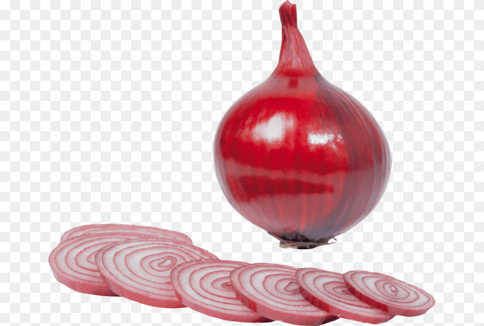 Slice Red Onion, Food, Plant, Produce, Vegetable Free Png Download