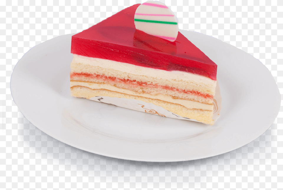 Slice Strawberry Cheese Cake Rp Cheesecake, Plate, Food, Food Presentation, Dessert Free Png Download
