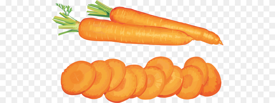 Sliced Carrot, Food, Plant, Produce, Vegetable Free Png