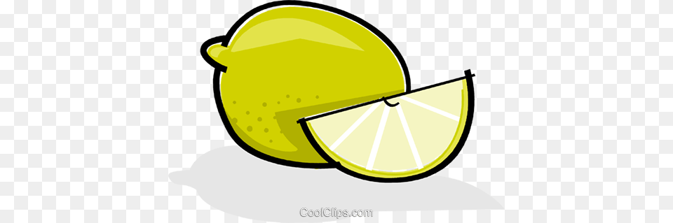 Sliced Lime Royalty Free Vector Clip Art Illustration, Citrus Fruit, Plant, Lemon, Produce Png