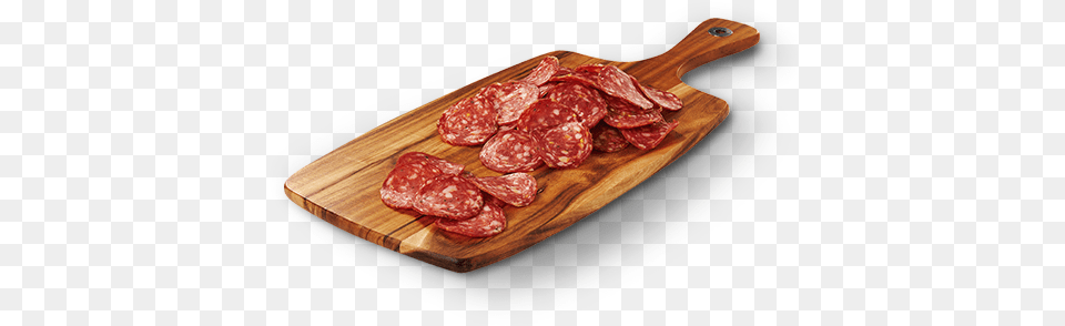 Sliced Pepperoni Salami, Food, Meat, Pork, Chopping Board Free Transparent Png