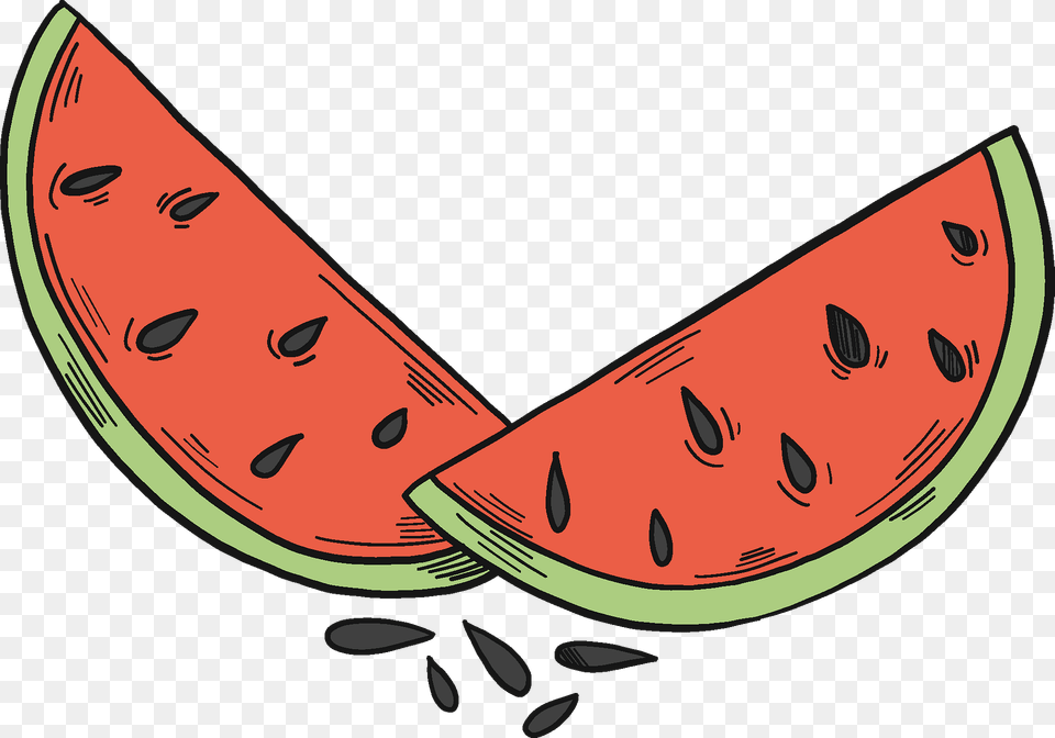 Slices Of Watermelon Clipart, Food, Fruit, Plant, Produce Free Transparent Png
