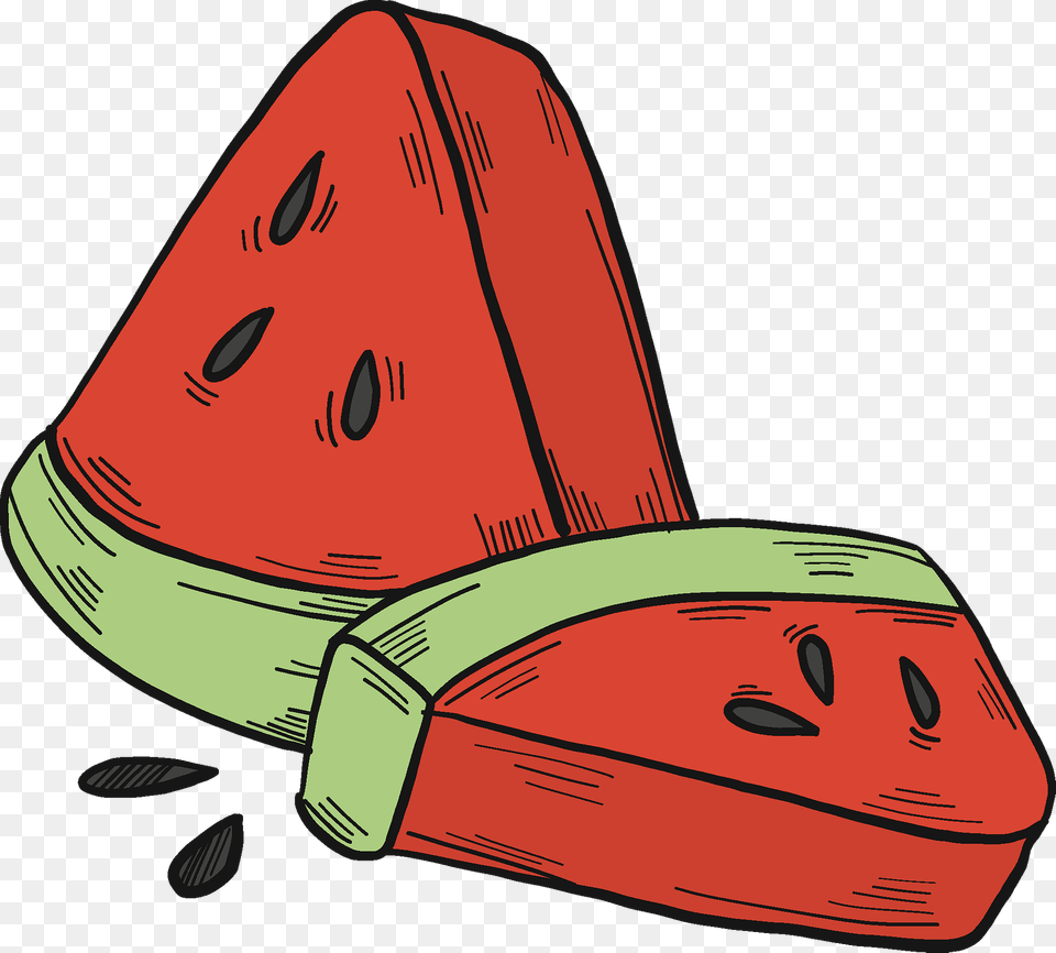 Slices Of Watermelon Clipart, Food, Fruit, Produce, Plant Free Png Download