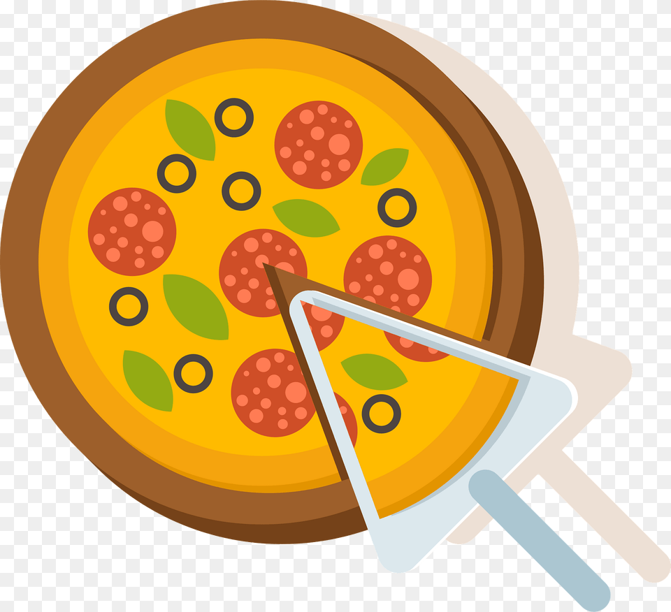 Slicing Pizza Clipart, Food, Meal Png