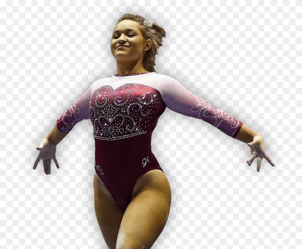 Slide Alabama Gymnastics College Leotard, Acrobatic, Sport, Person, Gymnast Png Image