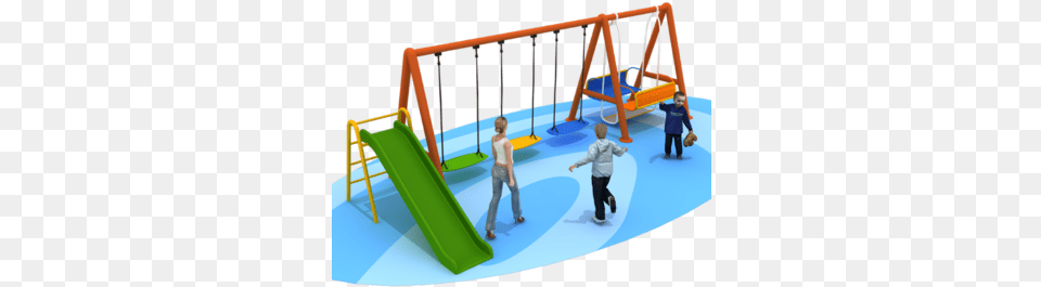 Slide And Swing Set Playground Metal Outdoor Kids Swing Swing, Play Area, Male, Boy, Child Png Image