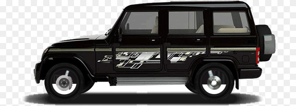 Slide Background Mahindra Bolero Zlx Black Colour, Car, Transportation, Vehicle, Machine Free Transparent Png