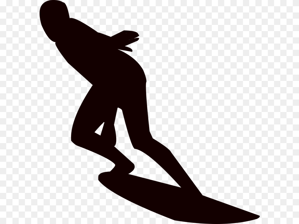 Slide Board Man Sea Sport Silhouette Illustration, Water, Surfing, Leisure Activities, Nature Free Png Download
