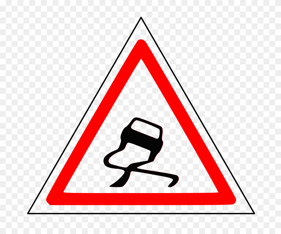 Slide Car Clipart, Sign, Symbol, Triangle, Road Sign Free Transparent Png