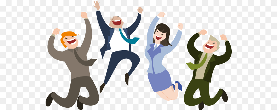 Slide Cartoon Happy People, Person, Clothing, Pants, Adult Free Png Download