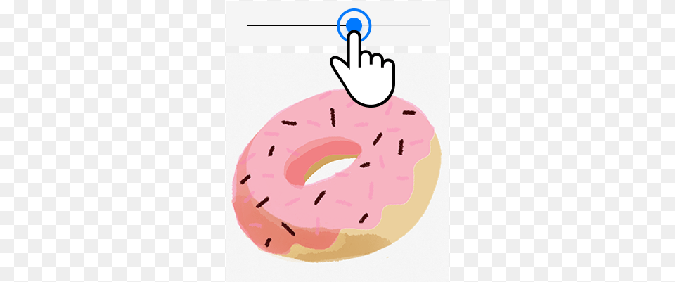 Slide The Opacity Cursor Illustration, Food, Sweets, Donut, Bread Png