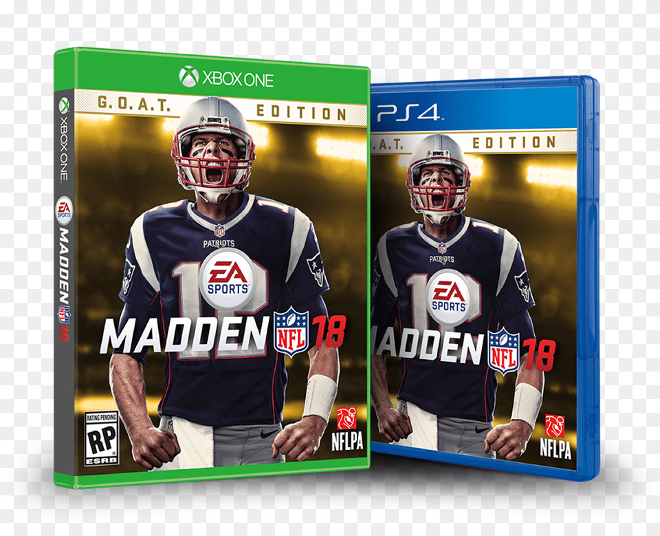 Slide Tom Brady Madden Cover, Helmet, Adult, Shirt, Person Free Transparent Png