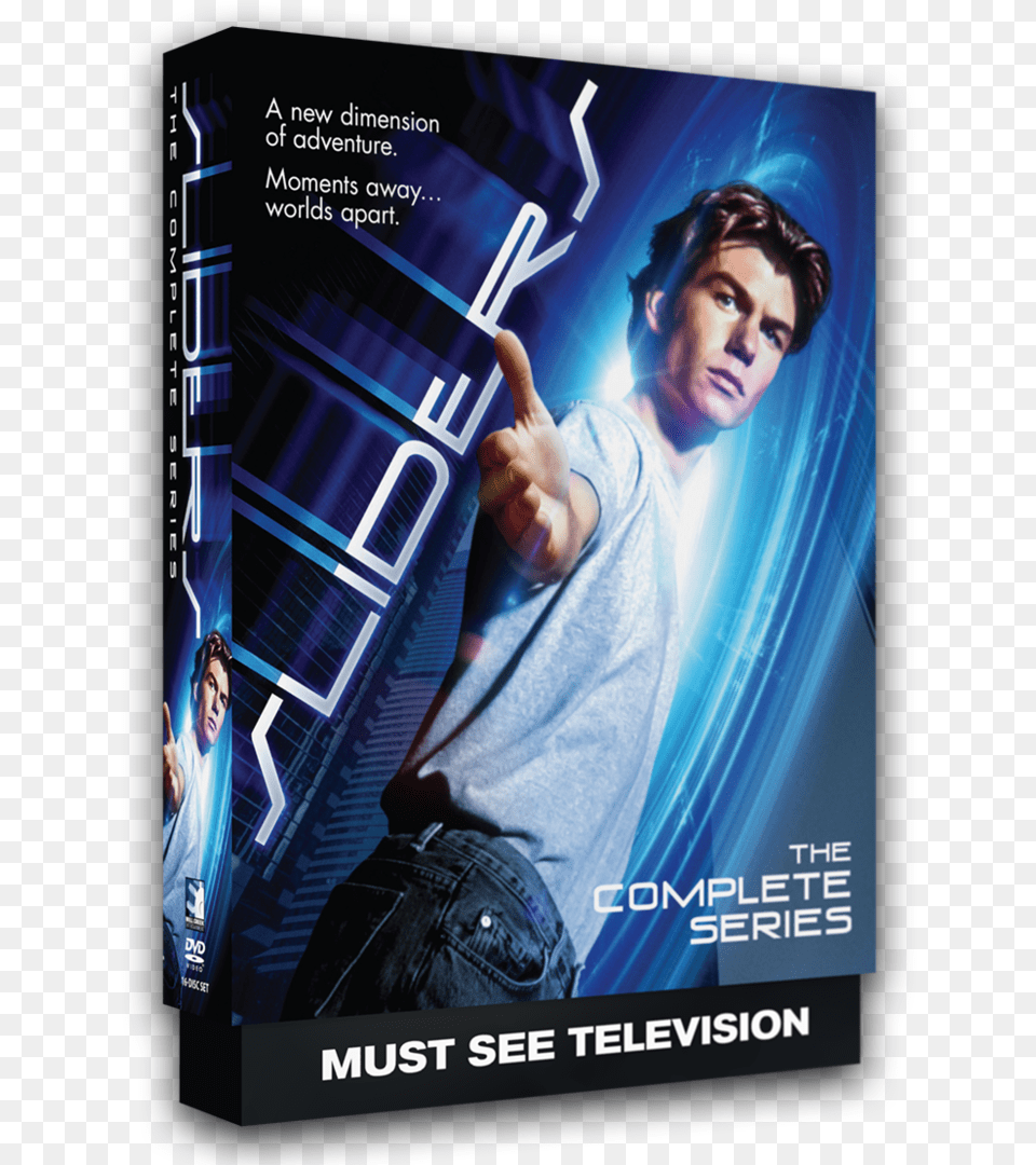 Sliders Tv Show, Poster, Advertisement, Person, Man Free Transparent Png