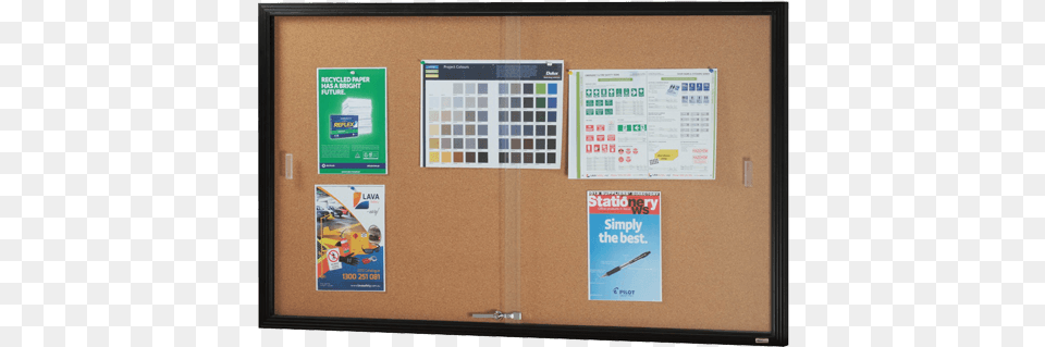 Sliding Glass Notice Board Sliding Glass Door Notice Cases, Advertisement, Poster, Computer Hardware, Electronics Free Png Download