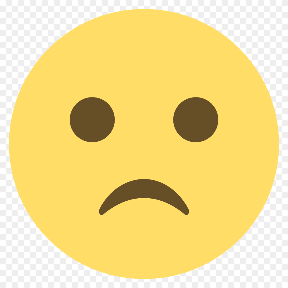 Slightly Frowning Face Emoji Clipart, Astronomy, Moon, Nature, Night Free Png Download