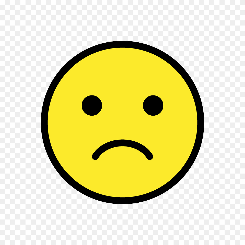 Slightly Frowning Face Emoji Clipart, Astronomy, Moon, Nature, Night Free Png Download