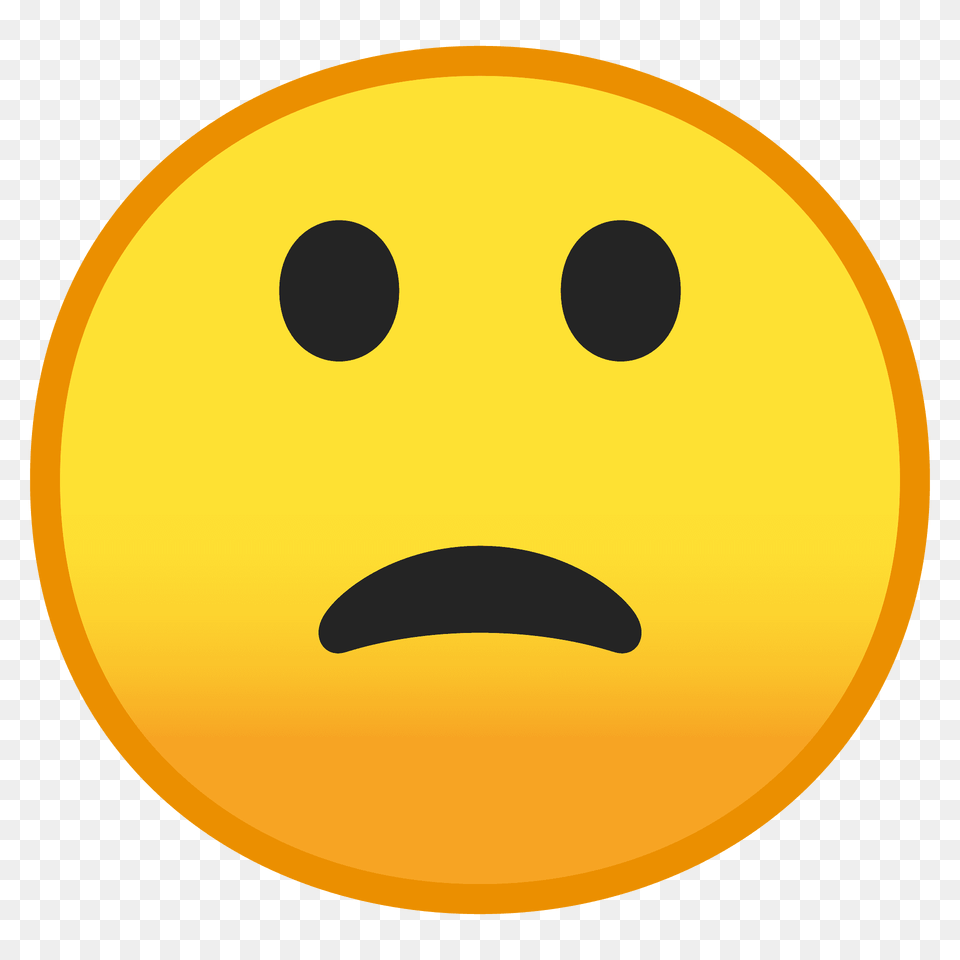 Slightly Frowning Face Emoji Clipart, Nature, Outdoors, Sky, Disk Free Png