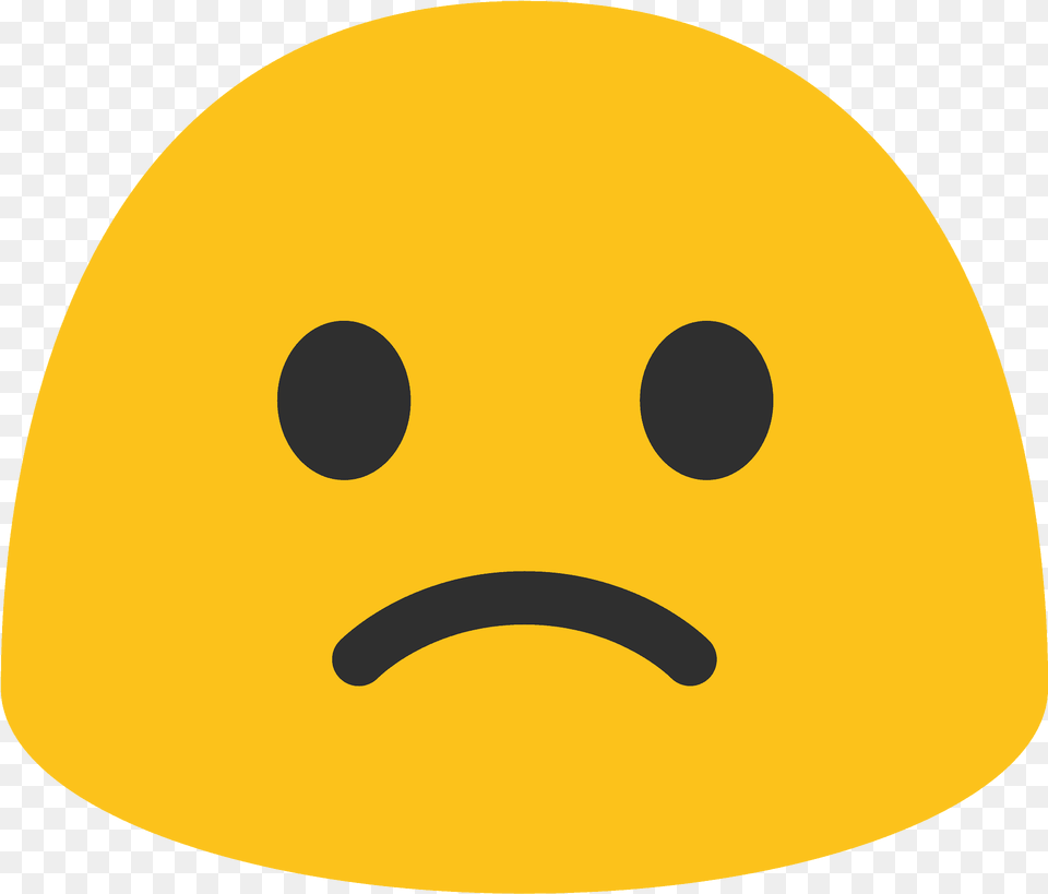 Slightly Frowning Face Emoji Clipart Emoji, Clothing, Hat, Cap, Astronomy Free Png Download