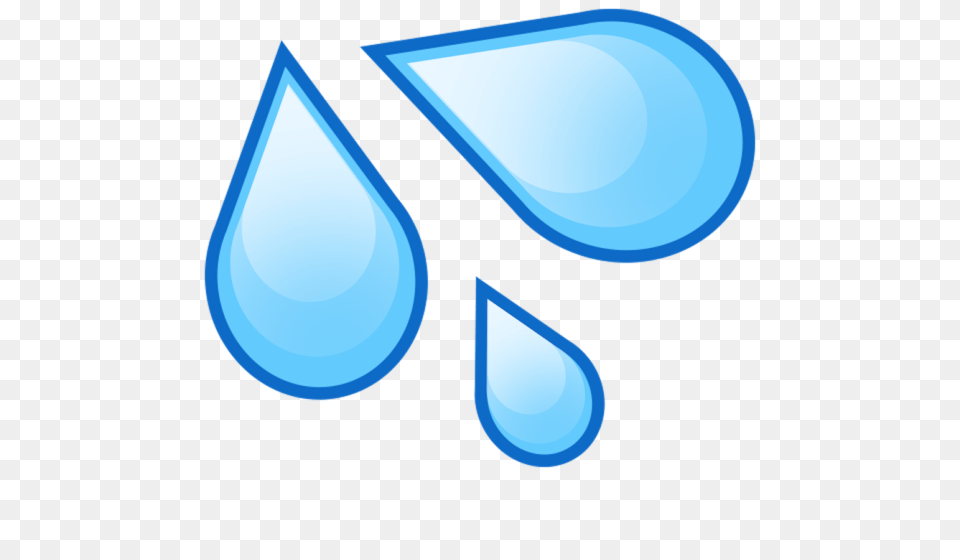 Slim Cardboard Water Drop Emoji, Lighting Png Image