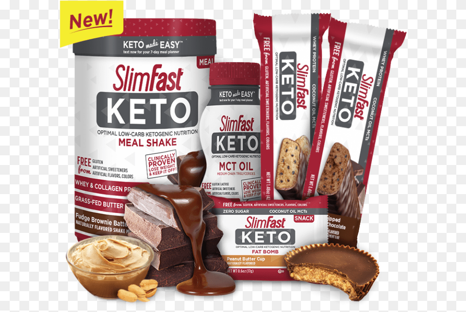 Slim Fast Keto Protein Bar, Food, Snack, Bread, Chocolate Free Png