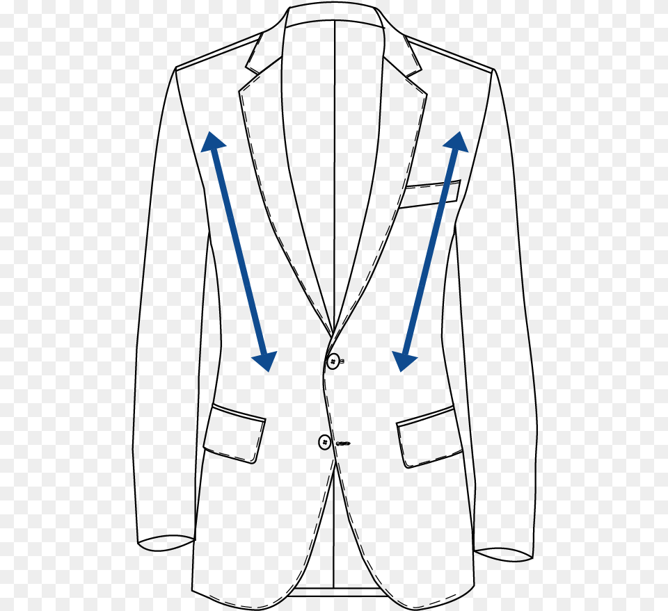 Slim Fit Jacket Line Art Free Png