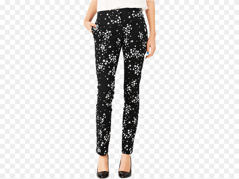 Slim Fit Zip Pant In Black Star Cluster Joe39s Jeans Inc, Clothing, Pants, Adult, Female Free Transparent Png