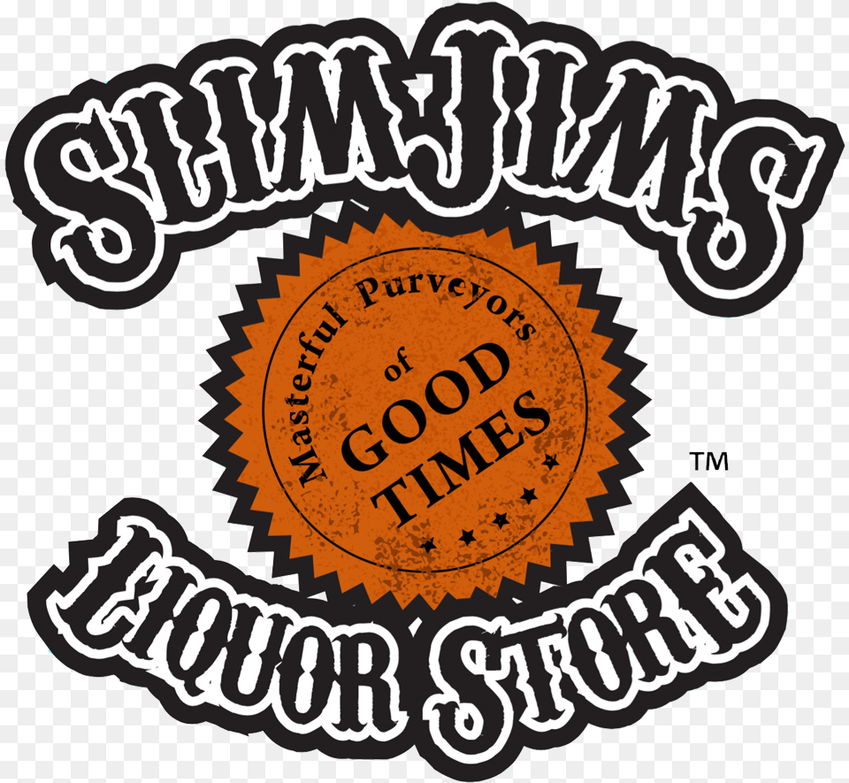 Slim Jim S Liquor Store Illustration, Sticker, Logo, Badge, Symbol Png
