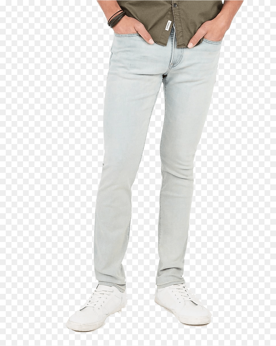Slim Light Wash Hyper Stretch Jeans Express Mens Trousers, Clothing, Pants, Adult, Male Free Png Download