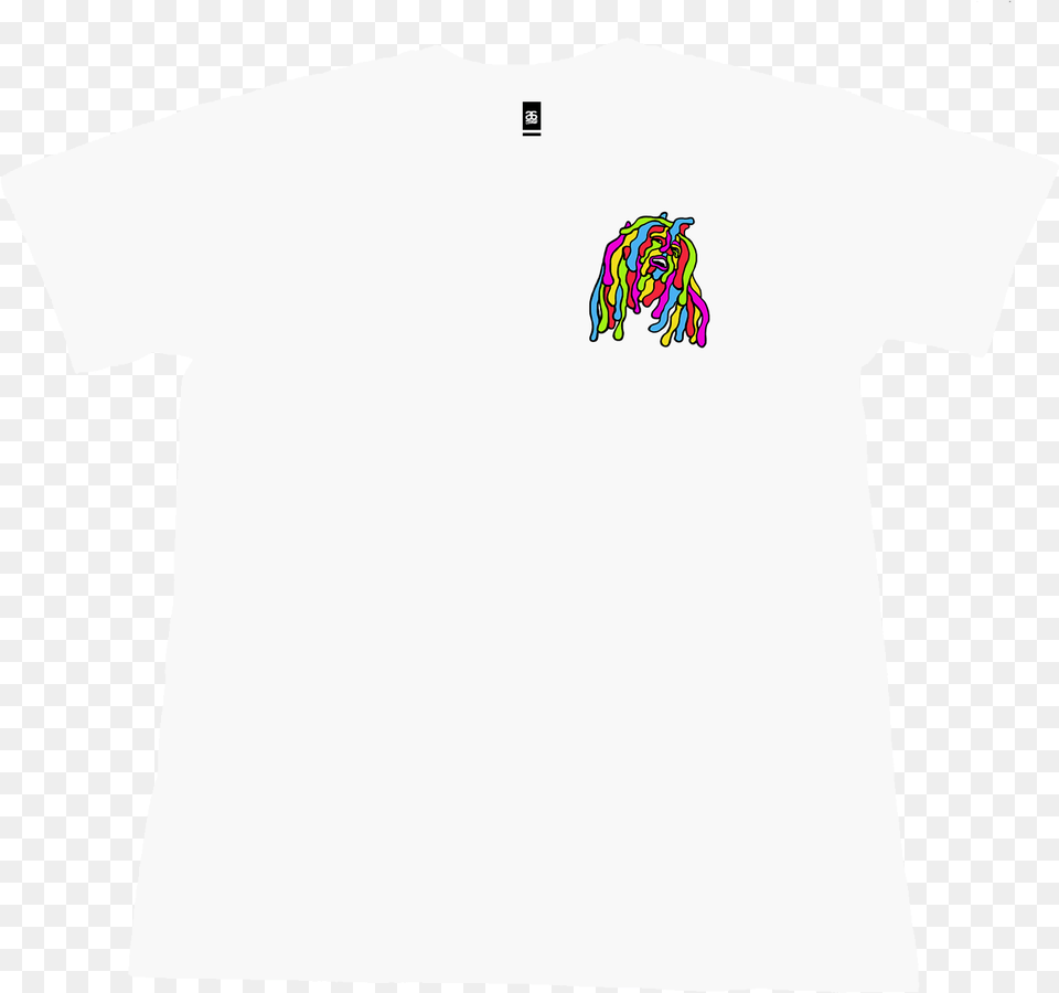 Slime Bob Marley White Front Tee, Clothing, T-shirt, Shirt Free Png