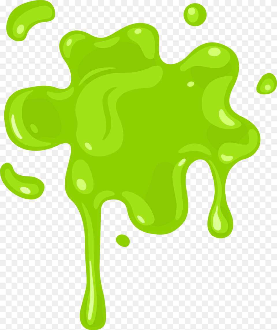 Slime Clipart, Green, Stain Free Png Download