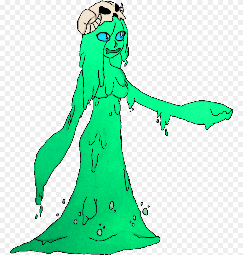 Slime Clipart Illustration, Green, Adult, Person, Female Png Image