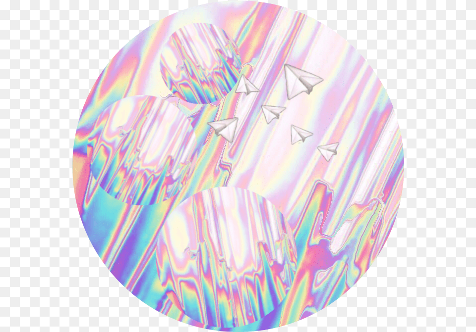 Slime Holographic Icon Edit Overlay Dot, Art, Disk, Modern Art Png Image