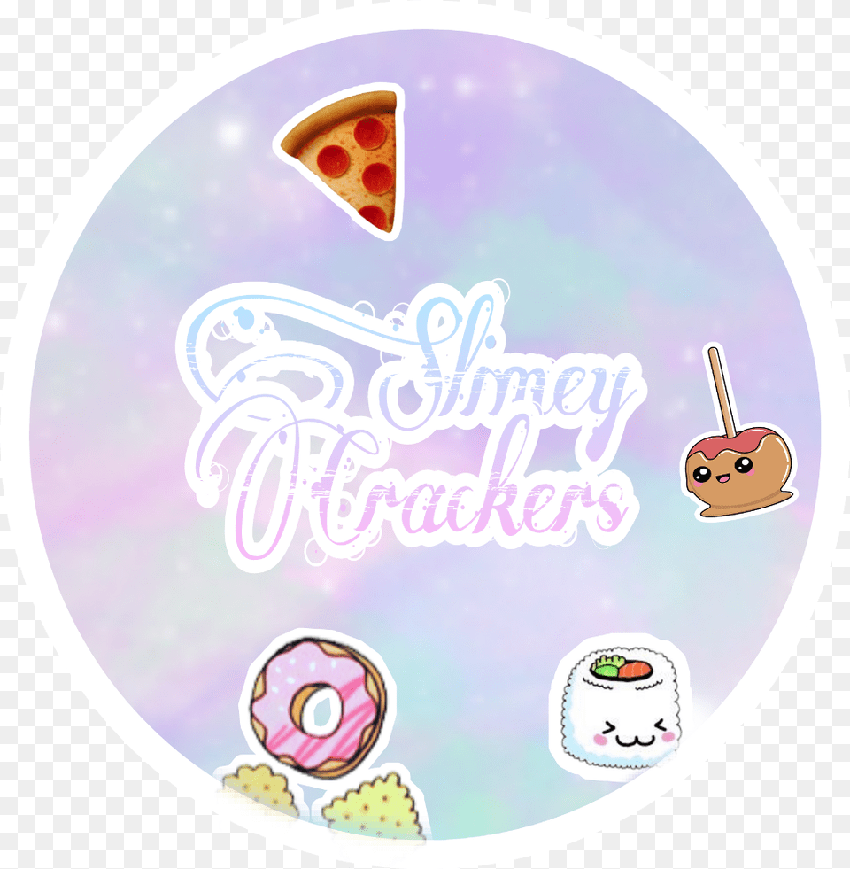 Slime Logo Stickers Sticker, Disk, People, Person, Food Free Transparent Png