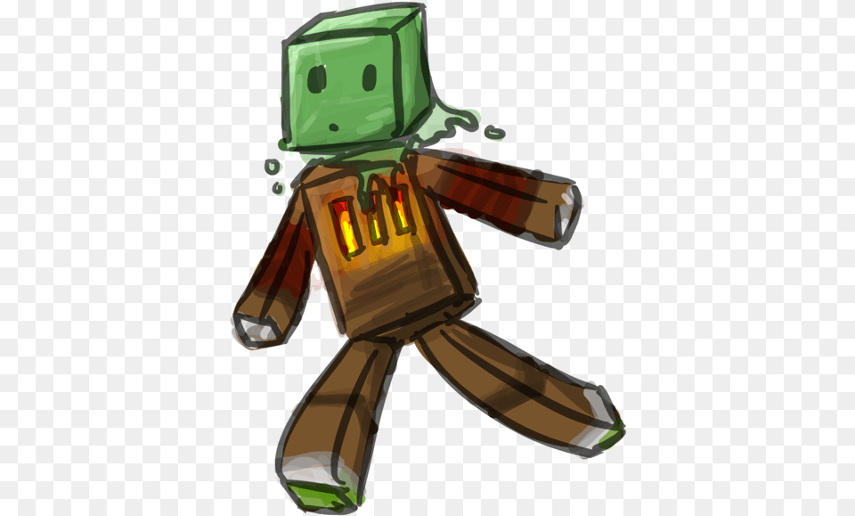 Slime Riding A Robot Slime Robot Minecraft Skin, Person Free Png