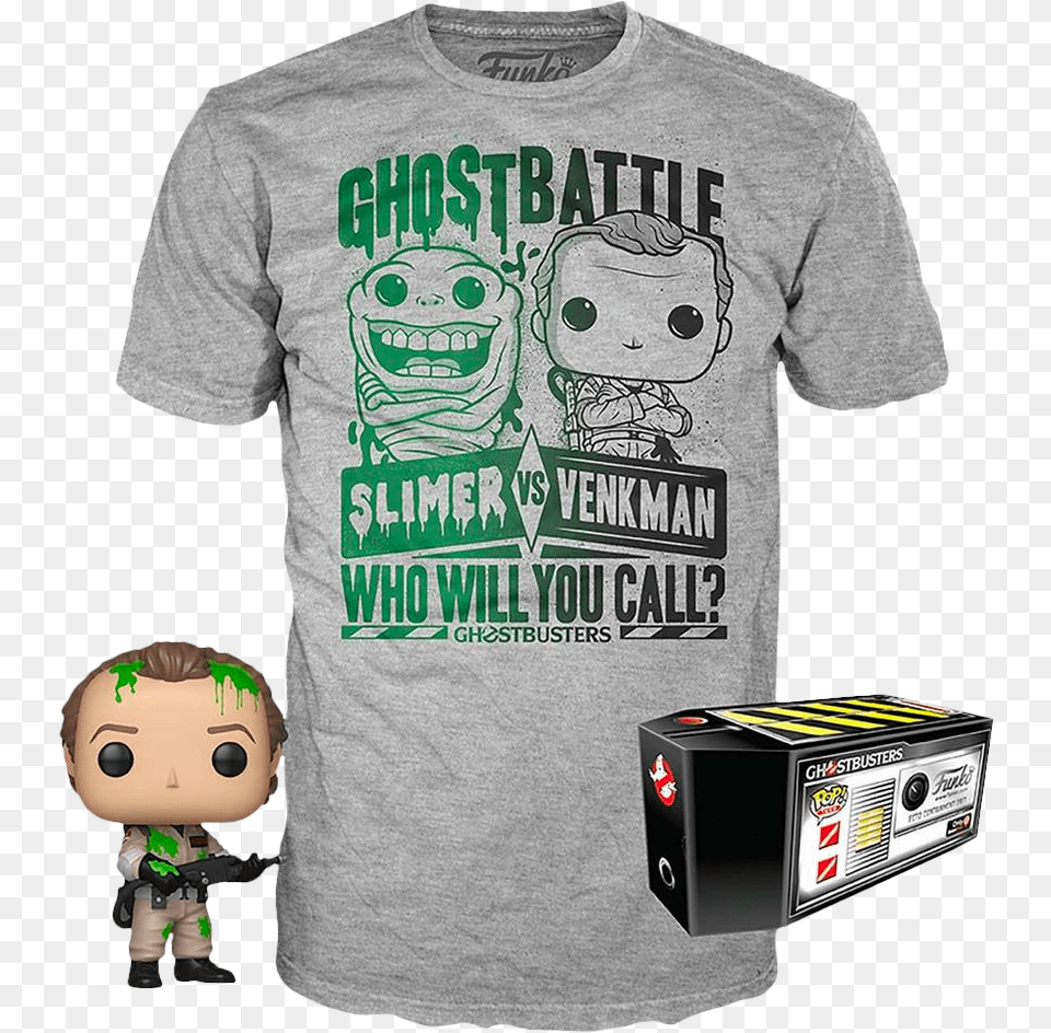 Slimed Peter Venkman Funko Pop, Clothing, T-shirt, Shirt, Baby Free Transparent Png